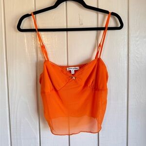 Pretty Garbage Orange Cropped Tank